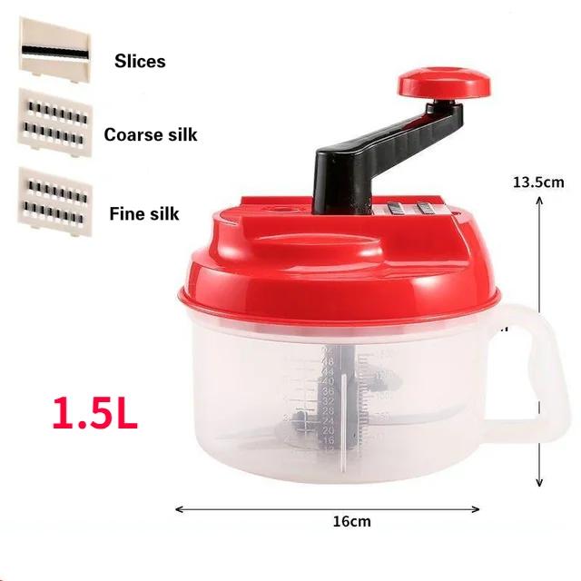 Миксер Кухонный комбайн Кухонный ручной мощный блендер для яиц Мясорубка Измельчитель овощей Измельчитель с лезвиями из нержавеющей стали