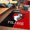 Custom Name AFC Bournemouth Rug Office Rug Chair Mat Non Slip Carpet Rugs for Bedrooms Dining Room Living Room Home Decor gifts