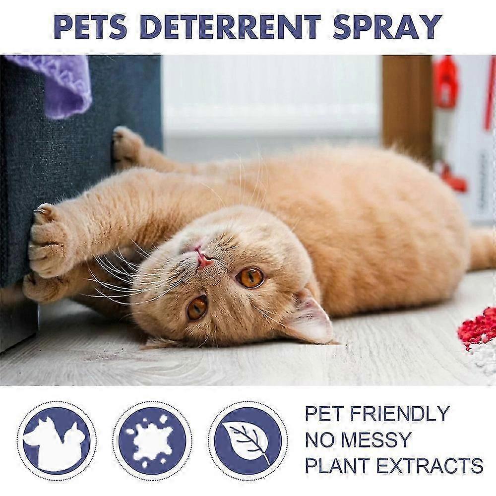 Cat Scratch Deterrent Spray Natural Scratching Training Aid Spray No Stimulation Orange Fragrance Sofa Furniture Protectors