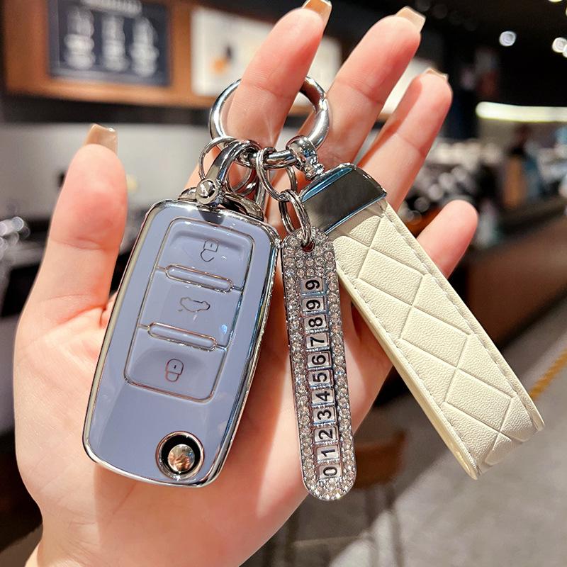 Чехол для ключа Volkswagen для Sagitar, Bora, Polo, Tiguan L, Magotan, Passat, Golf 7, Tayron, Lavida