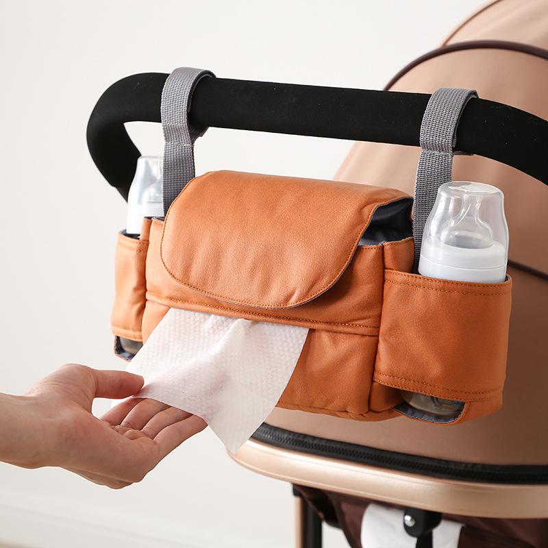 Stroller Organizer Bag Baby Stroller Storage Hanging Bag Universal Mom Diaper Bag Basket for Toddler Kids Cart Black Large Capacity