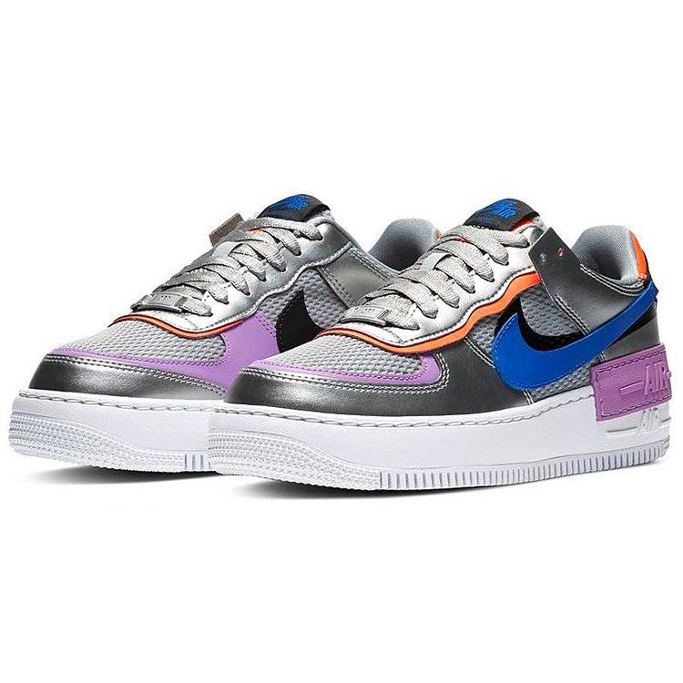Nike Air Force 1 Low Shadow Металлический серебристый Женские CW6030-001