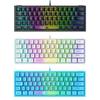 Проводная клавиатура K61 RGB, 60 процентов, 62 клавиши, эргономичная игровая клавиатура для ноутбука