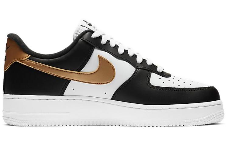 Nike Air Force 1 Low Черный Белый Металлическое Золото CZ9189-001