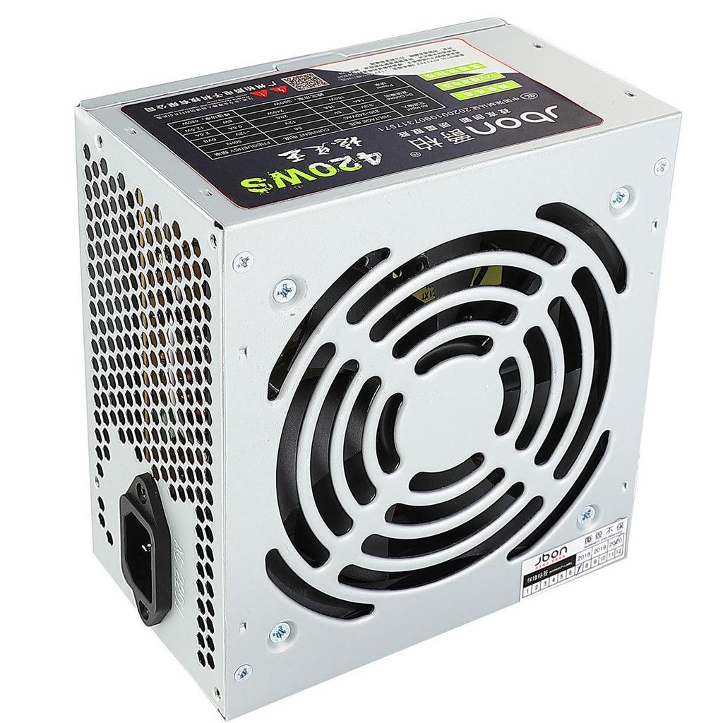 Juebai 420WS Desktop Power Supply - Supports Dual-Core & Quad-Core, Stable & Silent Performance.