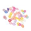 50 Pcs Chain Link Colorful Detachable Acrylic Open Chain Link DIY Jewelry Making Chain Buckle