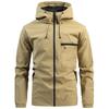 Мужская ветрозащитная куртка с капюшоном для работы - повседневный тренд для активного отдыха на весну/осень
