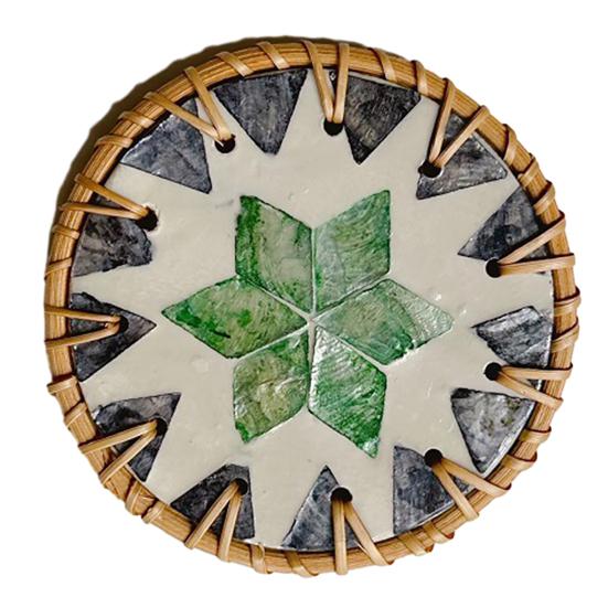 Table Coaster Handcrafted Seashell Coaster Artistic Insulation Pad Convenient Table Protection Mat for Home