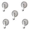 5Pcs Plastic Suction Cup Hook Punch Free Wall Hooks Creative Shower Towel Rack  Bathroom