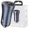 Baseus Golden Contactor Pro Car Charger, Usb + Usb-C, Qc4.0+, Pd, Scp, 40W (Gray)
