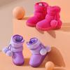 Children's Snow Boots Boys Soft Bottom Non-slip Warm Snow Boots Plush Thick Winter Warm Middle and Large Children Girls Size 21-35