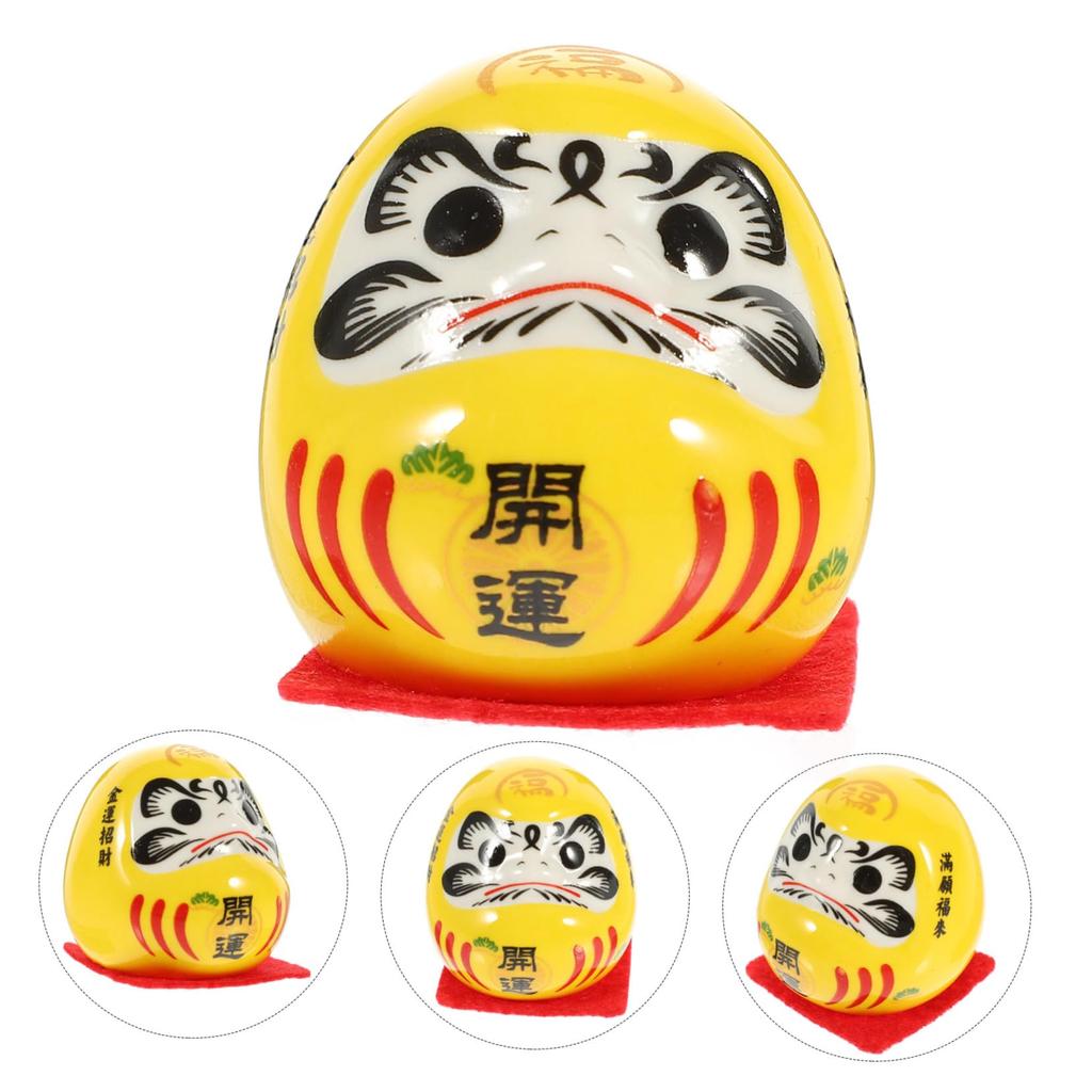BESTOYARD Дарума Дарума Фигурка манящая кошка Интерьер Талисман на удачу Японский стиль Украшение для входа Подарок на Новый год Керамическое ремесло Интерьер автомобиля