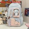 Lightweight Letter Pattern Nylon Travel Backpack For School And Outings Weekend