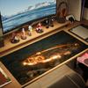 Large Myth Warrior Giant Deity XXL Gaming Mouse Pad Cloudy Mountain Deskmat Non-Slip Rubber PC Keyboard Game Desk Mats Mousepads
