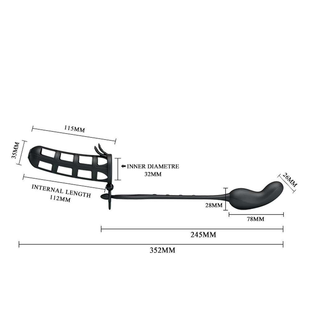 Эластичный силиконовый рукав для члена, 7 режимов вибрации, перезаряжаемая анальная пробка, эротические игрушки для мужчин