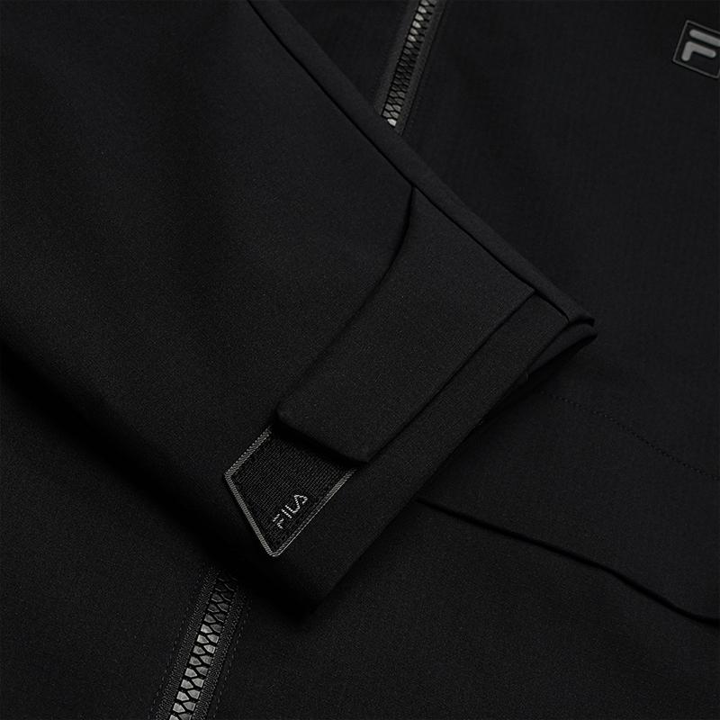 Men's FILA WHITE Jackets Men's Jet Black Hooded (Non-detachable) Moderate