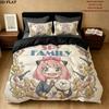 Spy Family Pattern Bedding Quilt Set Quilt Cover Pillowcase Home Birthday Gift(1 * duvet cover + 2 * pillowcase, without core)
