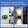 4LED Solar Fence Lights Outdoor Garden Up and Down Lighting Solar Wall Light Waterproof Super Bright Spotlight Yard Pathway