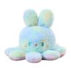 Reversible Octopus Doll Gradient Color Cute Bunny Ear Octopus Plush Toy Double Sided Stuffed Animal