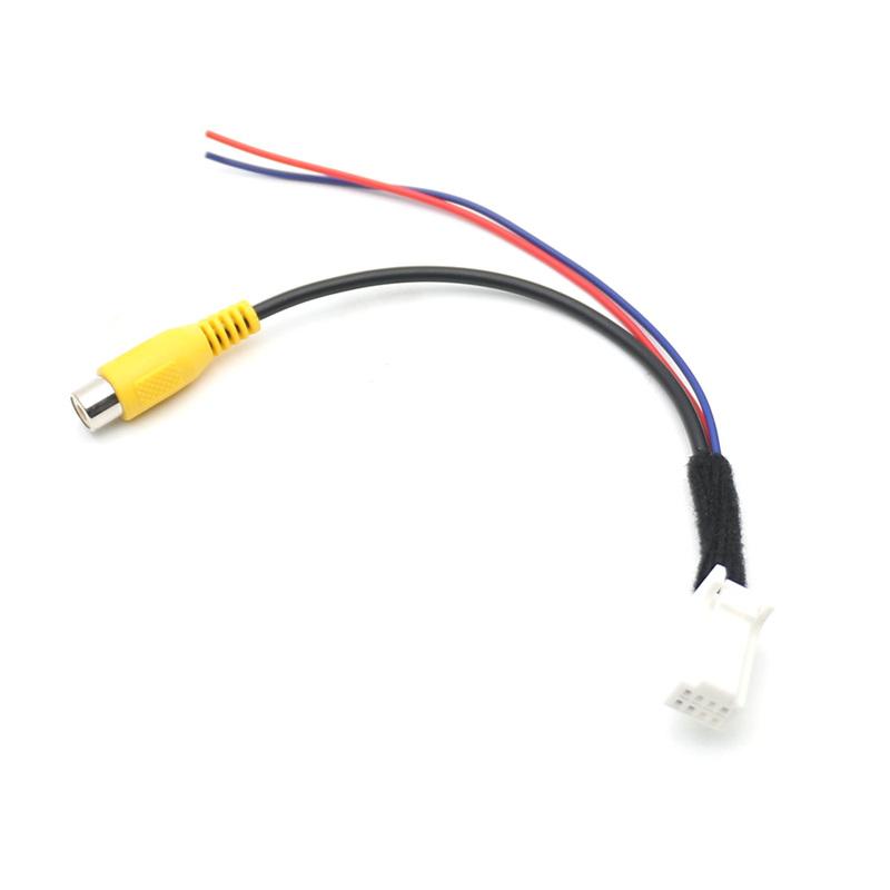 8 Pin Adapter RCA Connection Convertor Cable For Honda Fit  GHAC 360 Monitor to Parking Rear Camera