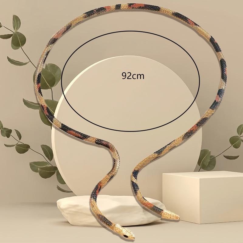 1 Ожерелье-колье в виде змеи, браслет, кольцо на руку, многофункциональное использование, ретро, высокий класс, мода, ниша, старинный метод