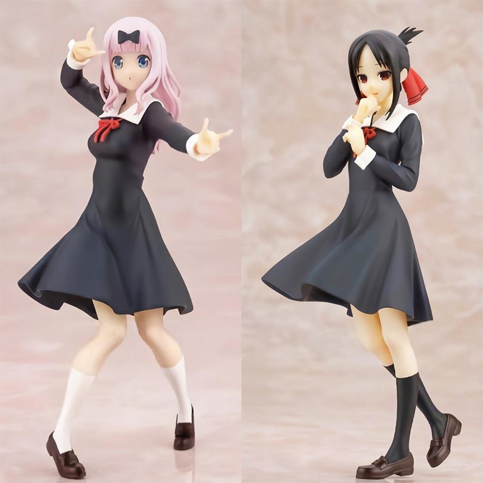 Kaguya-sama: Love Is War 18 см Аниме Фигурка Кавайная Девочка Фудзивара Тика Синомия Кагуя Экшен Коллекционная Модель Кукла Игрушка Подарок