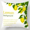 Student Pillowcase Office Nap Pillow Square Pillow Lemon Fruit Pattern Home Sofa Pillow