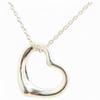 Auth TIFFANY & Co. Open Heart Pendant Silver Ti9908jt Used