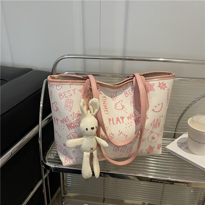 Принтованная модная дорожная большая вместимость новая персонализированная подвеска осенняя популярная повседневная плечевая сумка-тоут