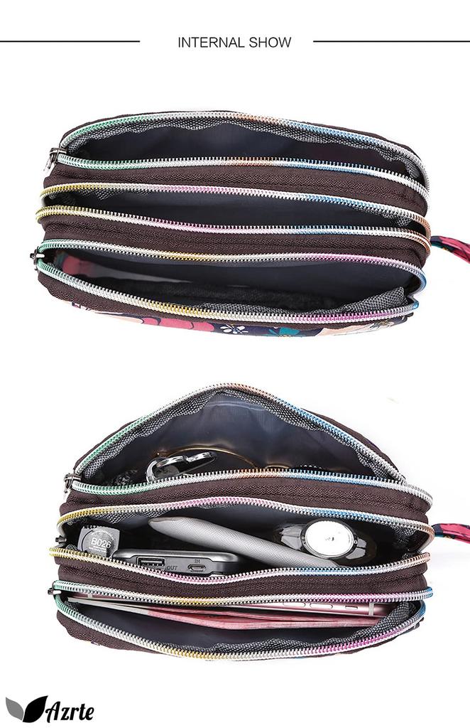 Azulte Travel Cute Small Item Lemon 131 Women's Pouch, Storage, Pattern, Yellow,