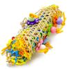 3-Piece Parrot Chew Toy Set: Rattan Ball, Paper Strips & Loofah Shredder.