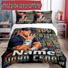 3pcs Duvet Cover Set (1*Duvet Cover + 2*Pillowcase, Without Core), Custom Name John Cena Pattern Bedding Set, Home Bedroom Decor Gift