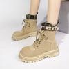 Женские ковбойские ботильоны для снега, повседневная обувь, зимняя новинка 2025 года, дизайнерские брендовые туфли на плоской подошве, ботинки «Челси» в готическом стиле, женские ботинки