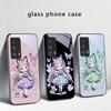 Q-версия Синяя Бабочка Для Motorola Moto Edge 20 Lite 30 Pro 40 Neo 50 Ultra G45 G54 G55 G75 G84 G85 GPlay 23 Стеклянный Чехол Для Телефона