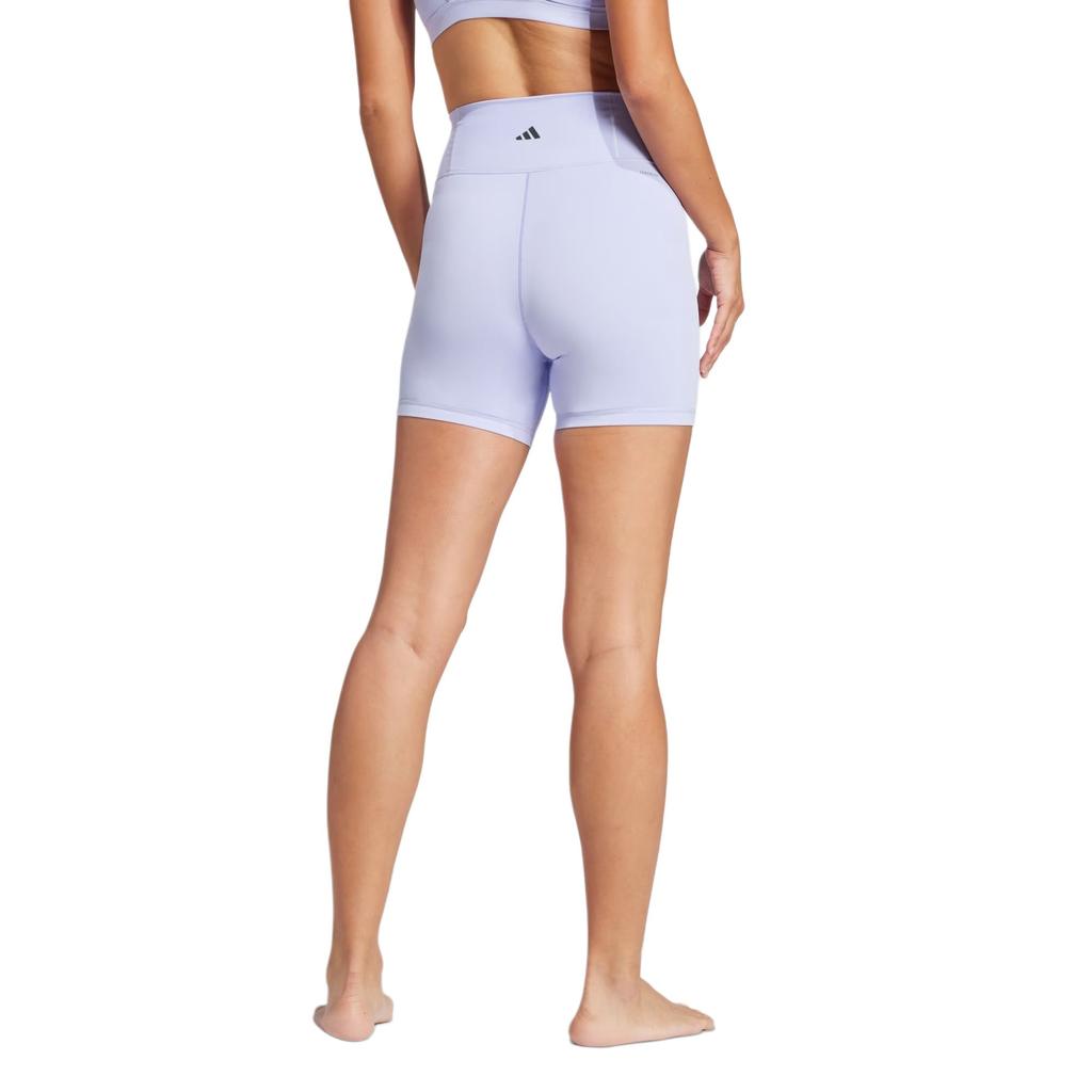 adidas Hiit Aeroready All Me 5-дюймовые удобные модные спортивные шорты с высокой посадкой однотонные женские шорты фиолетовые JI8349
