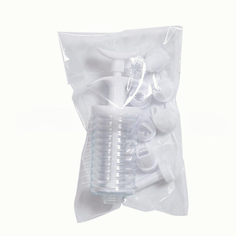 New 8 Pipe Nozzles with Syringe Plastic Cream Baking Nozzle Dispenser Icing Pastry Cream Tips Pastry Tube Decoration Tool