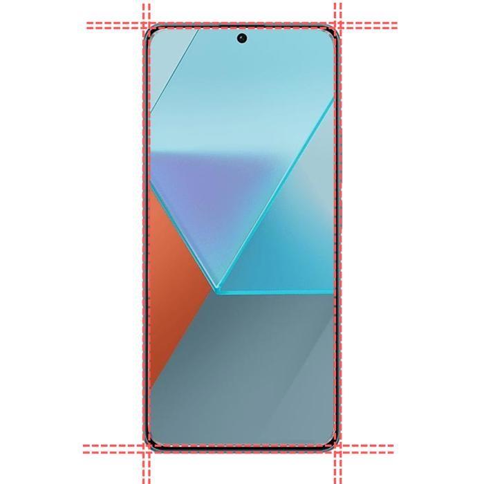 Закаленное стекло для Xiaomi Redmi Note 13 PRO 5G [Упаковка 2 шт.] Защитная пленка для экрана Phonillico®