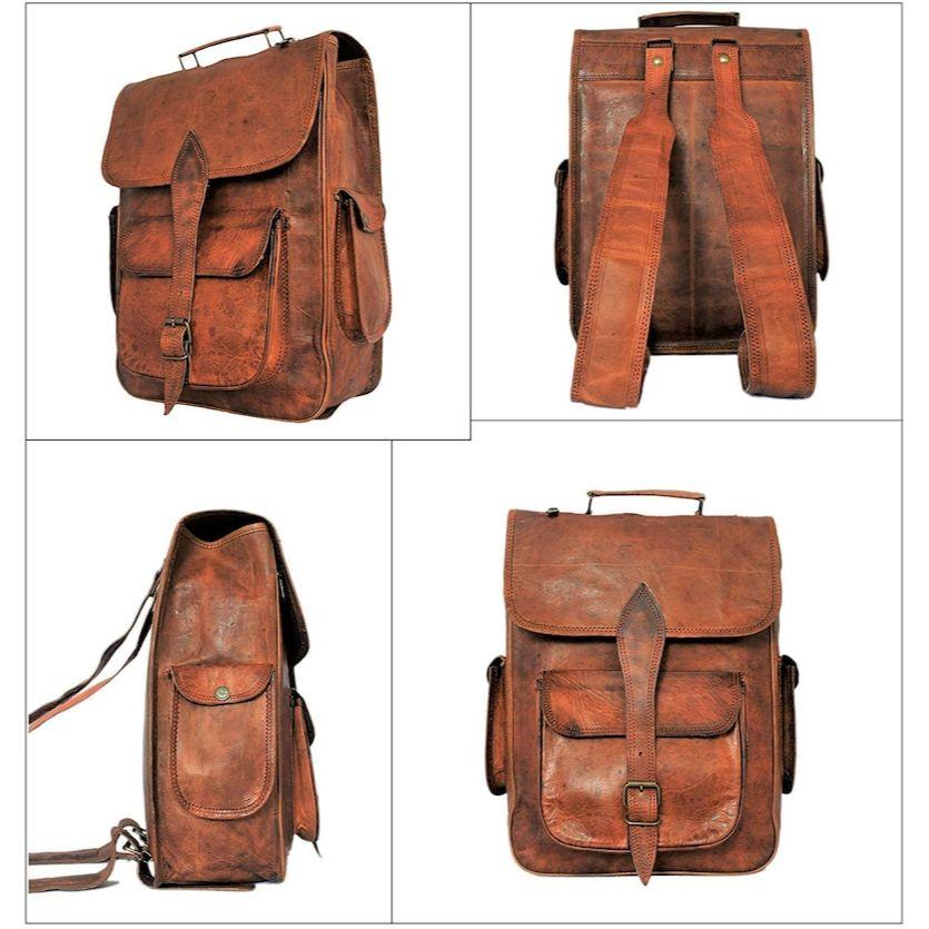 Кожаный рюкзак для ноутбука для мужчин и женщин, дорожный рюкзак, походный рюкзак, студенческий рюкзак, сумка-рюкзак, рождественский подарок