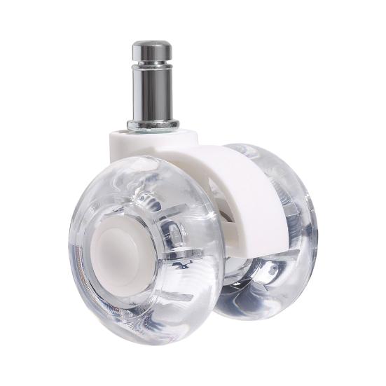 Office Chair Wheels 50kg Load-capacity Simple Installation Universal Furniture Caster Chair Mute Wheel Replacement Parts