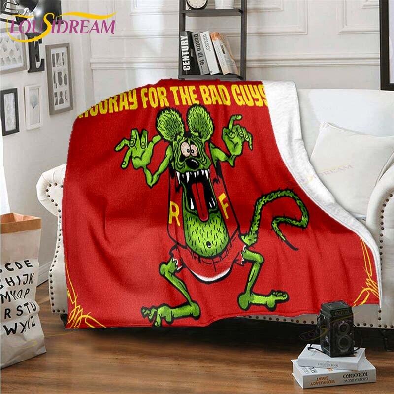 Одеяло с крысиным финком, одеяло для дивана, пододеяльник, дорожное постельное белье, фланелевое одеяло, покрывало, одеяла для кроватей