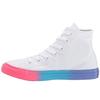 Chuck Taylor All Star Удобные высокие парусиновые кеды Детские кроссовки Белые 664196F
