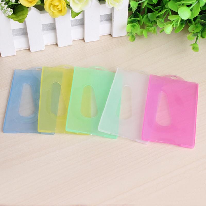 Прозрачный чехол для держателя бейджа из пластиковой карты