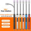 Kitchen USB Electric Arc Lighter Rechargeable Windproof BBQ Flameless Plasma Candle Long Lighters Hose Gas Stove Ignition Gun