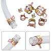 10 Pieces Of Spring Hose Fixture Made Of Galvanized Steel Pipe Clamps In A Galvanized Steel Pipe Clip
