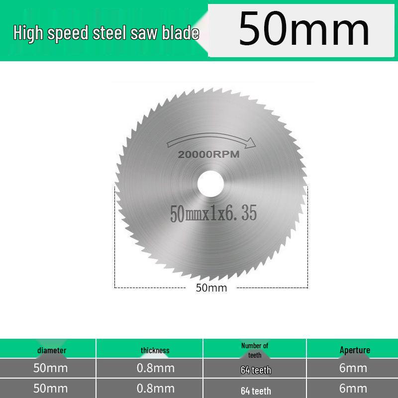 Mini High-Speed Steel Saw Blade for Wood, Plastic, and PVC - Fits Electric Grinders and Hand Drills