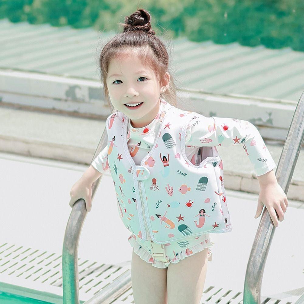 Регулируемые детские спасательные жилеты Anti Rollover Без надувания Жилет для плавания Пляжный