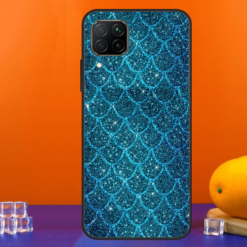 Акварельные поддельные чешуйки русалки для Huawei Nova Y90 Y91 Y60 Y70 Y72 Y61 9 10 SE 12i 12s 11i 5T P60 Pro P20 P30 P40 Lite Чехол