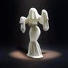 Готическая невеста фигурка 3D печать Хэллоуин статуя невесты-призрака 3D печать женский призрак настольная фигурка украшение для дома