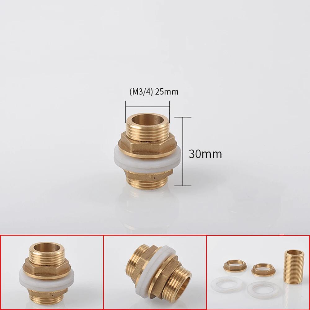 1/8" 1/4" 3/8" 1/2" 3/4" BSPP Наружная полная резьба Бочонок-ниппель Переборочный латунный соединитель Фитинг для бака
