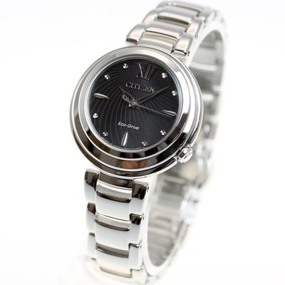 Наручные часы серебристые Eco-Drive EM0338-88E